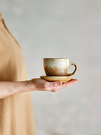 Brenta - Cup with Saucer - Natural - Stoneware