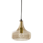 Yuser - Pendant Lamp - Brown - Glass