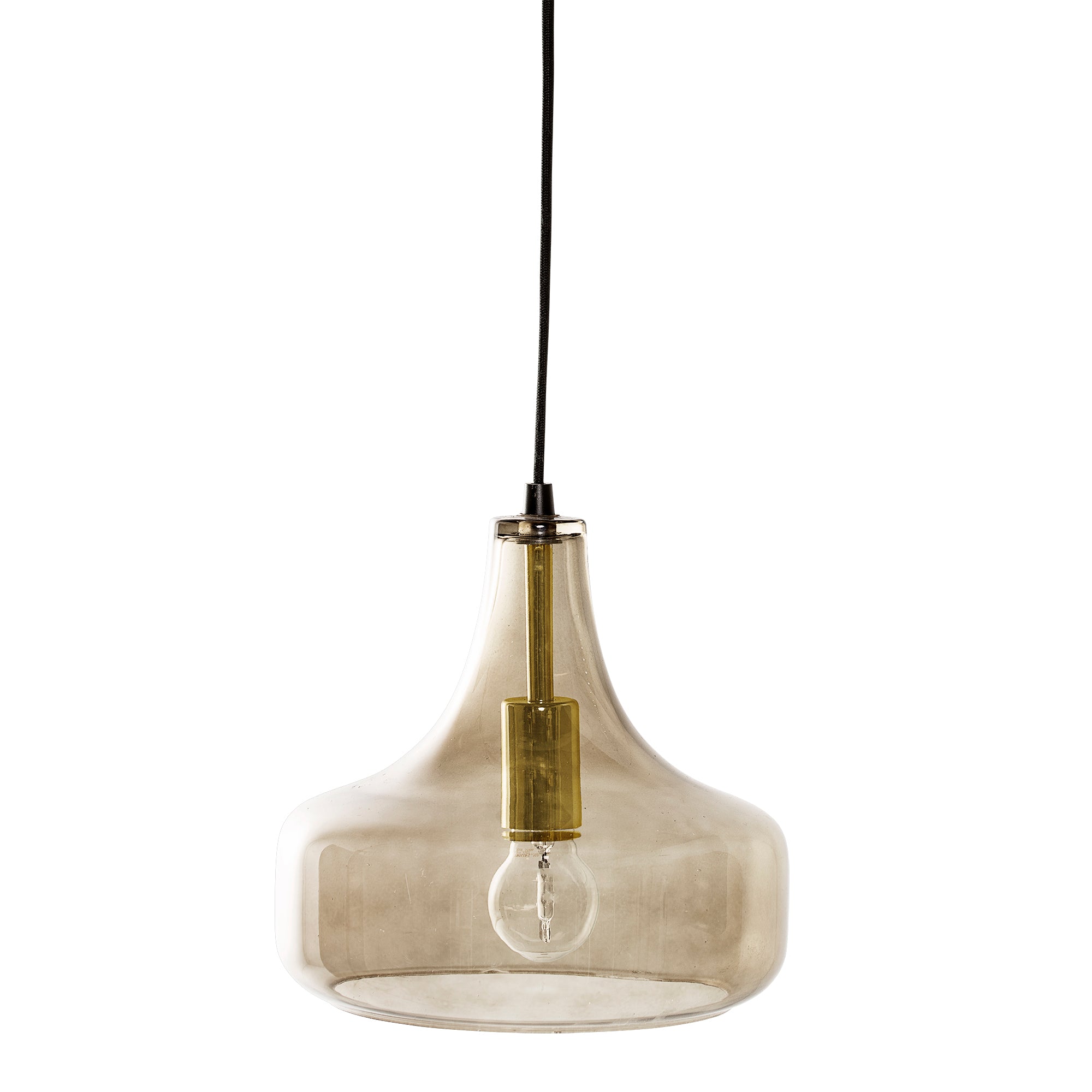 Yuser - Pendant Lamp - Brown - Glass