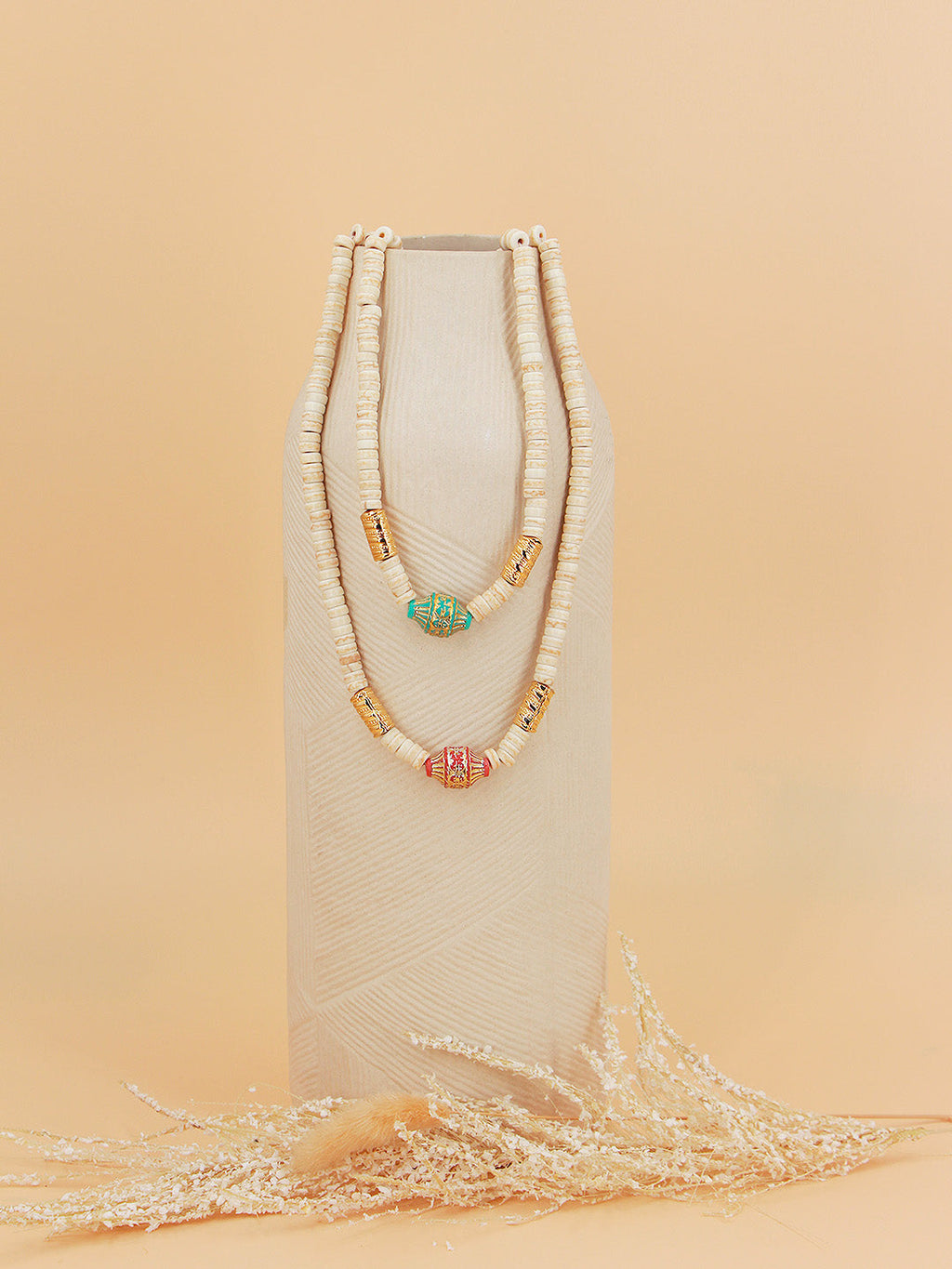 Collier Oceane - Blanc & Turquoise