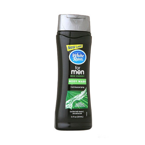 White Rain For Men Body Wash, Fresh Mountain Spring - 12 Oz