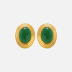Boucles D'Oreilles Old Money Vert