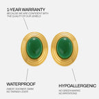 Boucles D'Oreilles Old Money Vert