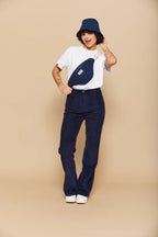 Heuptas Olivia - Marineblauw, gewatteerd