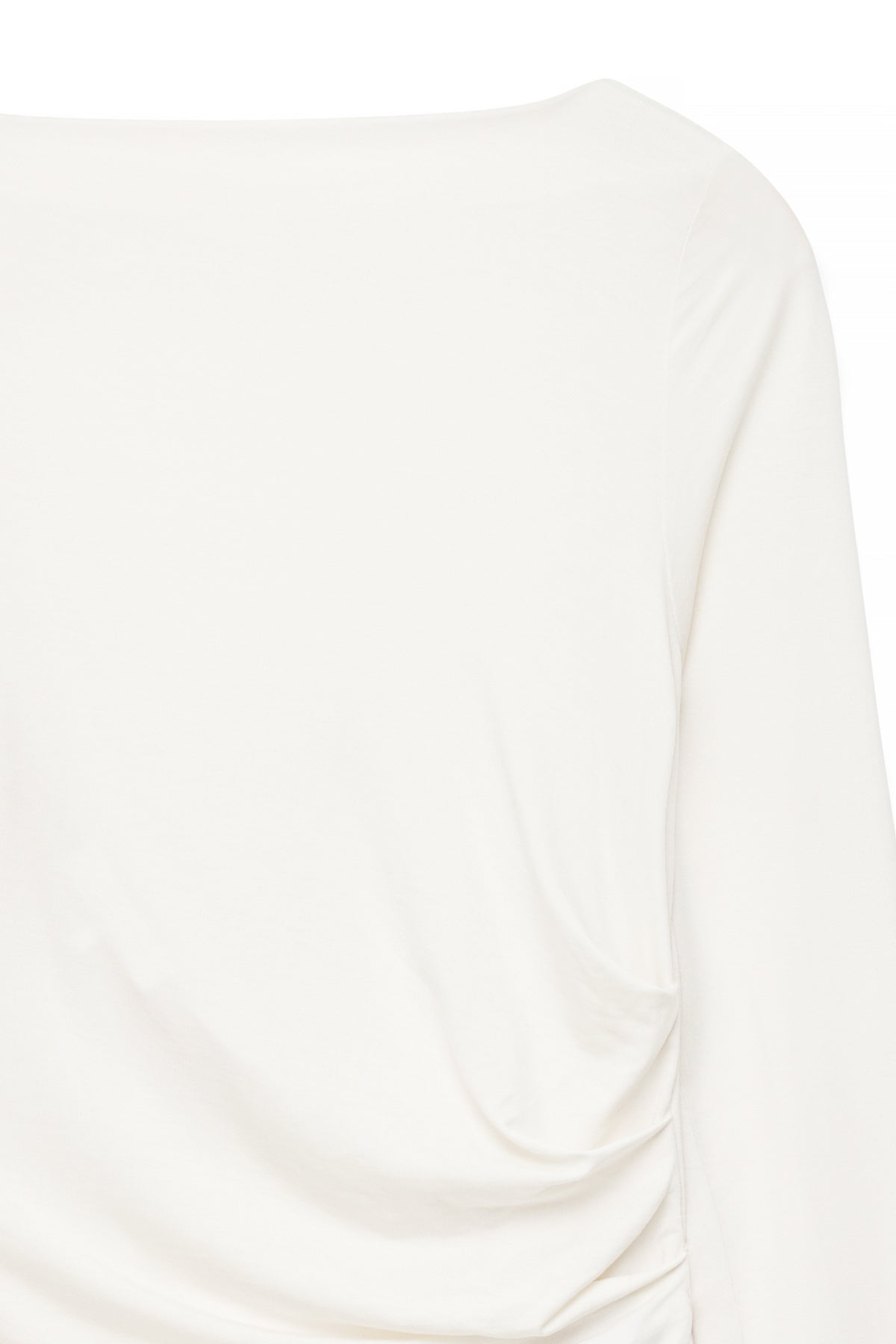 Top drapeado con espalda descubierta - Blanco