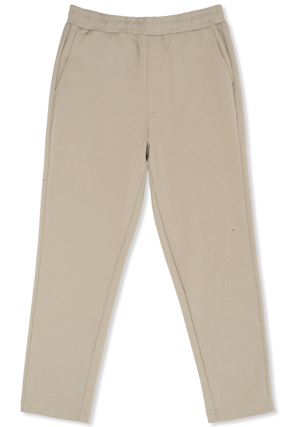 Pantalon De Jogging Chic Court Slim - Blanc Poivre