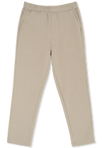 Pantalon De Jogging Chic Court Slim - Blanc Poivre