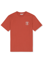 T-Shirt À Imprimé Décontracté - Rouge Étrusque