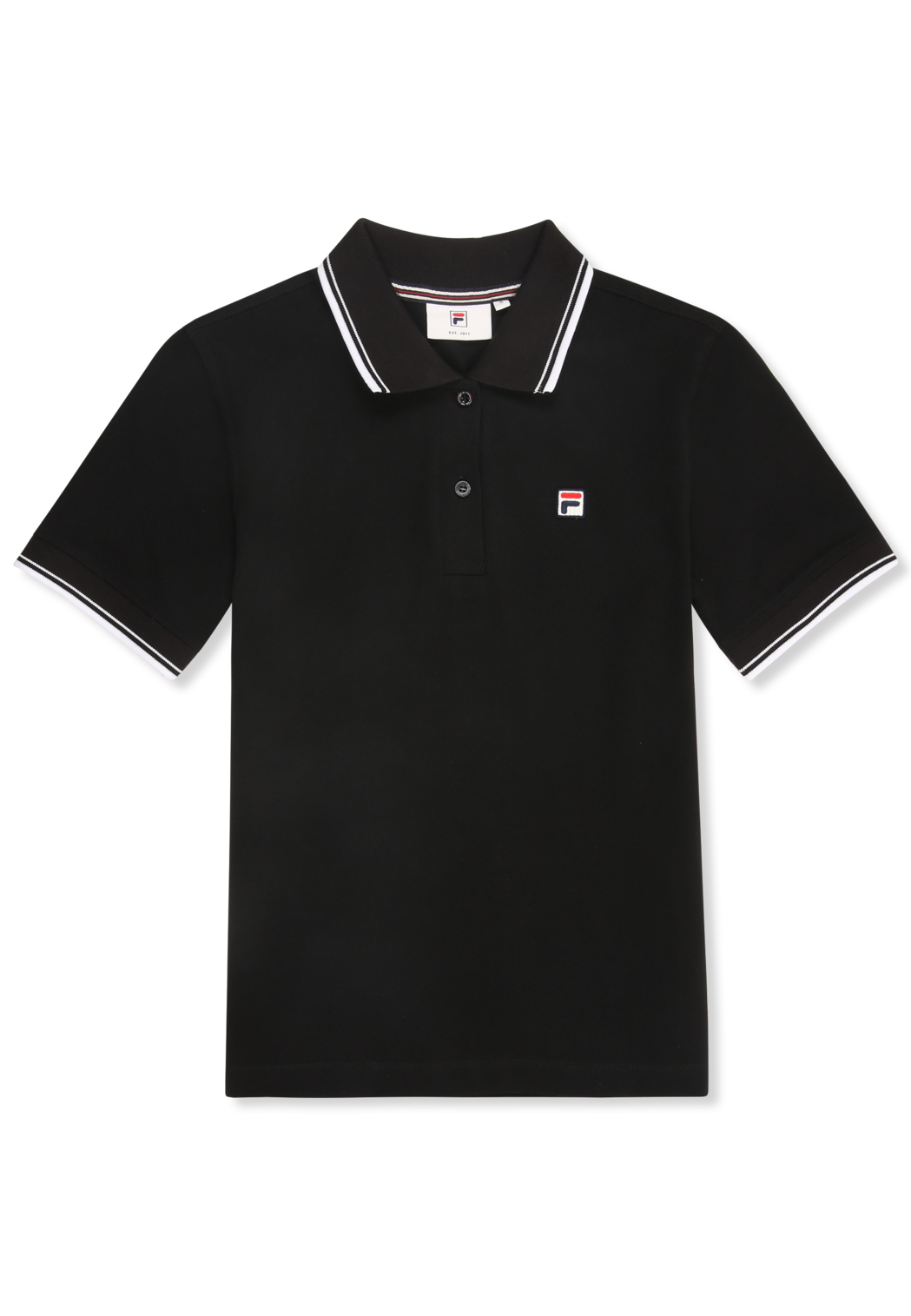 Slim Tipped Polo Shirt - Black