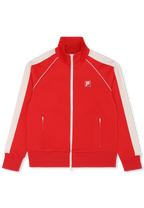 Veste De Survêtement À Bandes Classique - Rouge Vif
