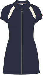 Vestido Tenis Clásico Terry - Iris Black-Egret