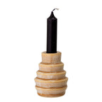 Emin - Set of 12 Candle Holders - Yellow - Stoneware