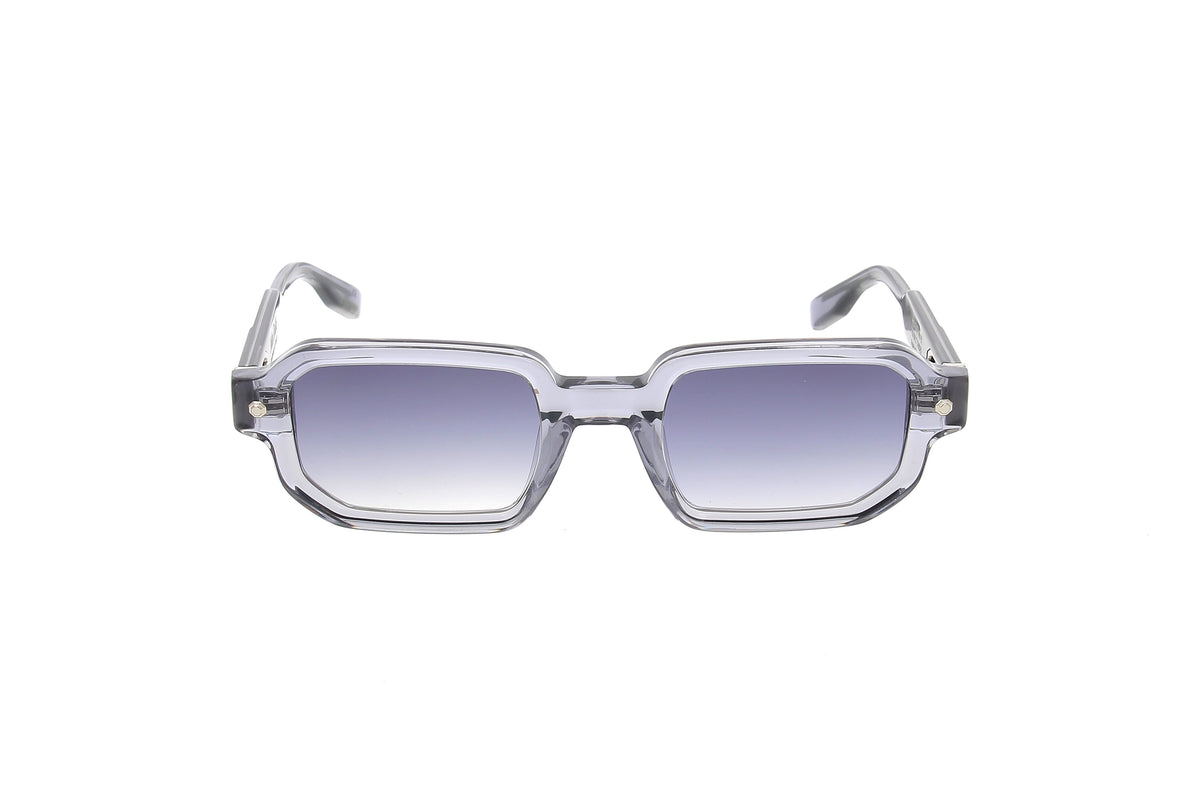 Luxury Eyewear – Gafas De Sol - John Dalia, gafas de sol rectangulares grises con cristales degradados, vista frontal