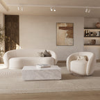 Izaé - Ensemble Canapé, Fauteuil Et Table Basse 4 Personnes