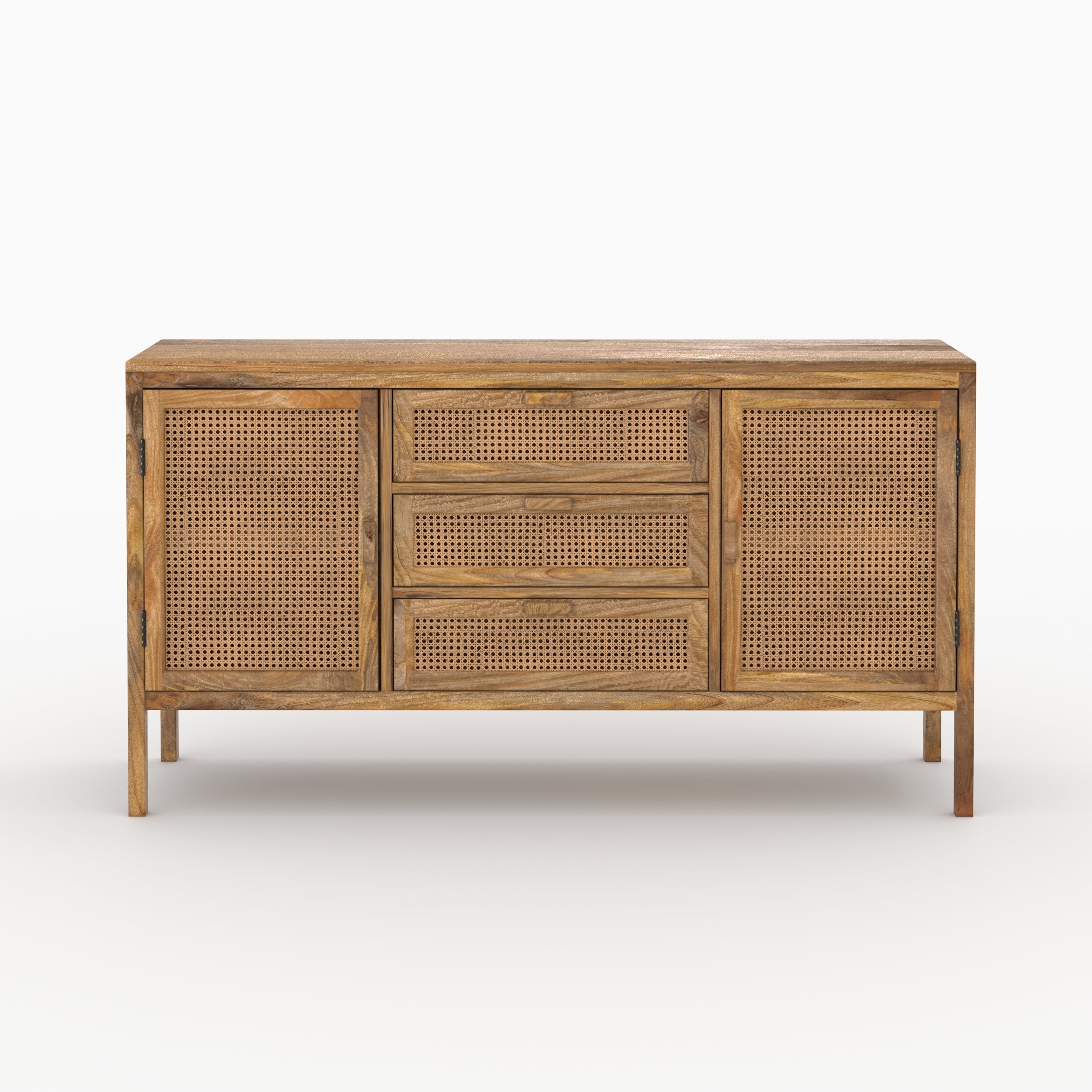 Tiki - Ensemble Buffet Et Meuble Tv En Bois De Manguier