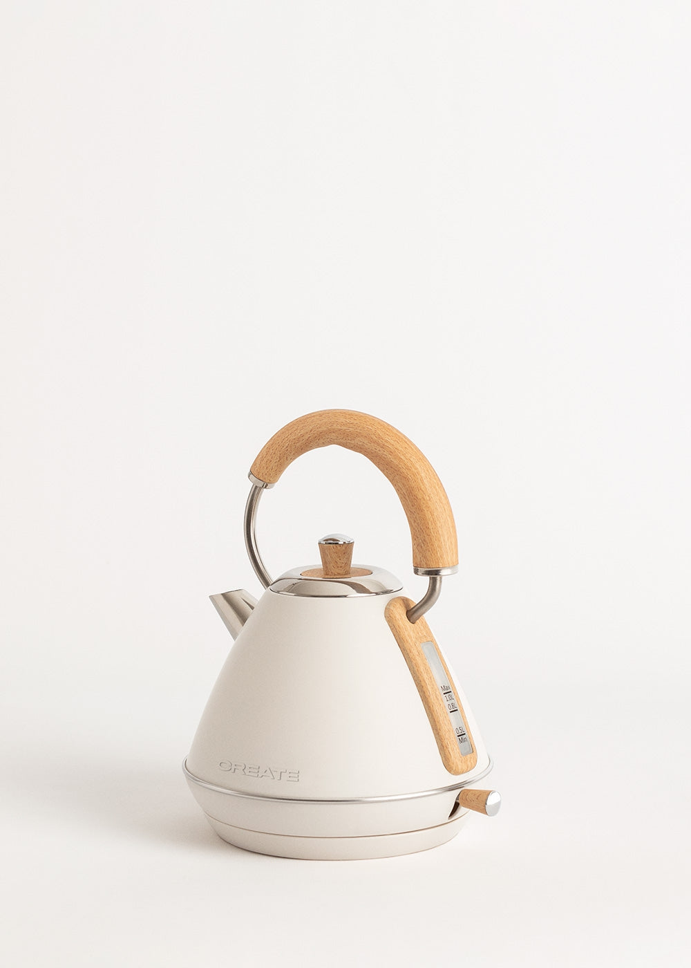 Pack - Petit Grille-Pain Toast Retro + Petite Bouilloire Kettle Retro 1L - Blanc Cassé