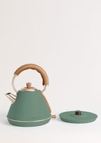 Pack - Petit Grille-Pain Toast Retro + Petite Bouilloire Kettle Retro 1L - Vert Sauge