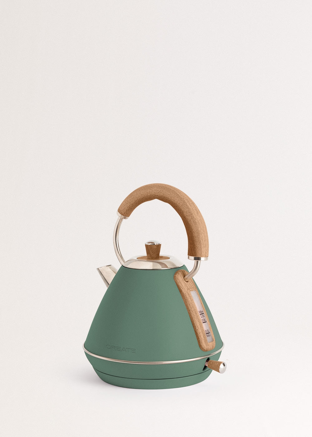 Pack - Petit Grille-Pain Toast Retro + Petite Bouilloire Kettle Retro 1L - Vert Sauge