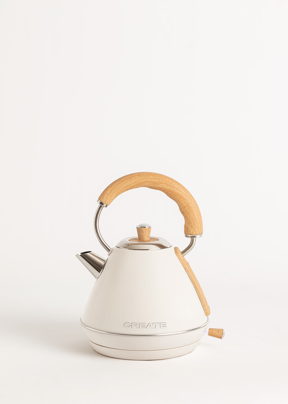 Pack - Petit Grille-Pain Toast Retro + Petite Bouilloire Kettle Retro 1L - Blanc Cassé