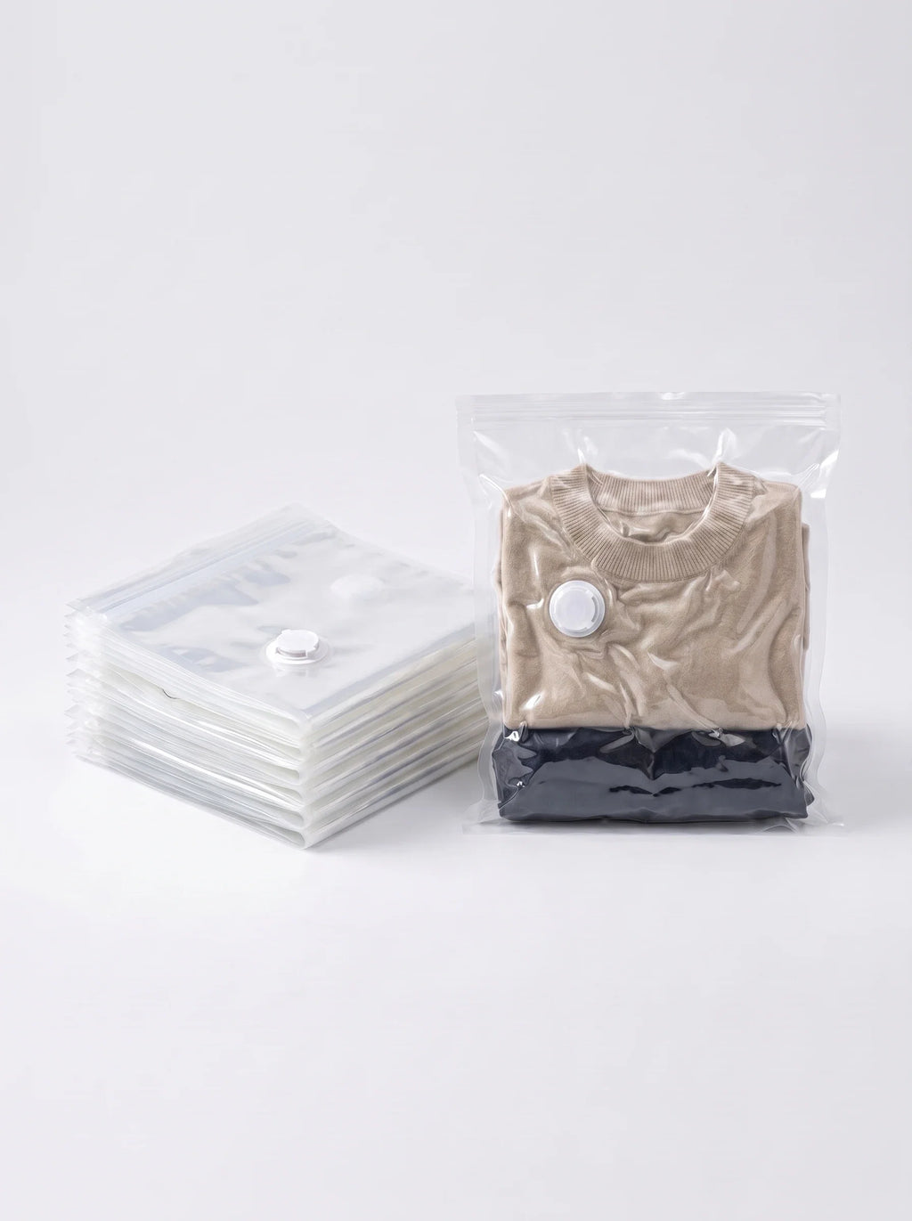 Vacuum Travel Storage Set: 8 Compression Bags + Electric Pump