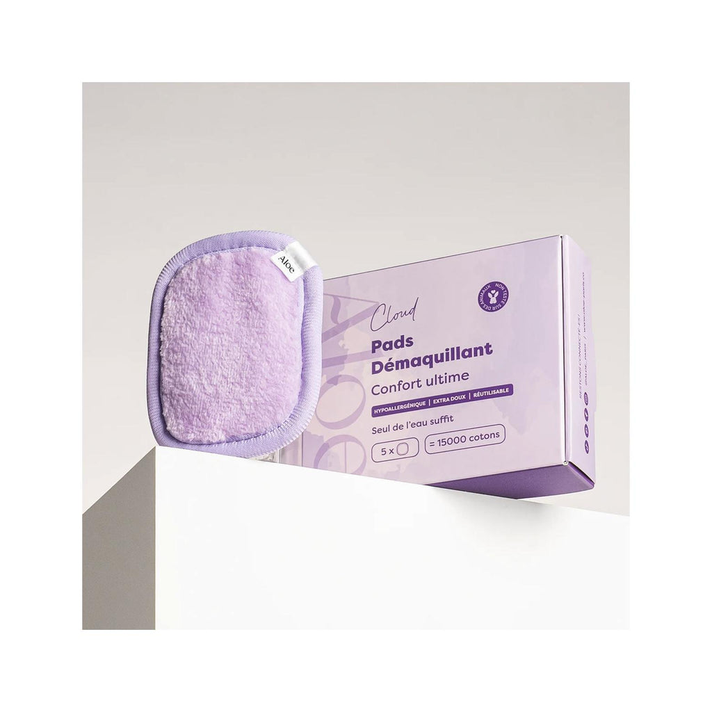 5 Pads Démaquillants Réutilisables