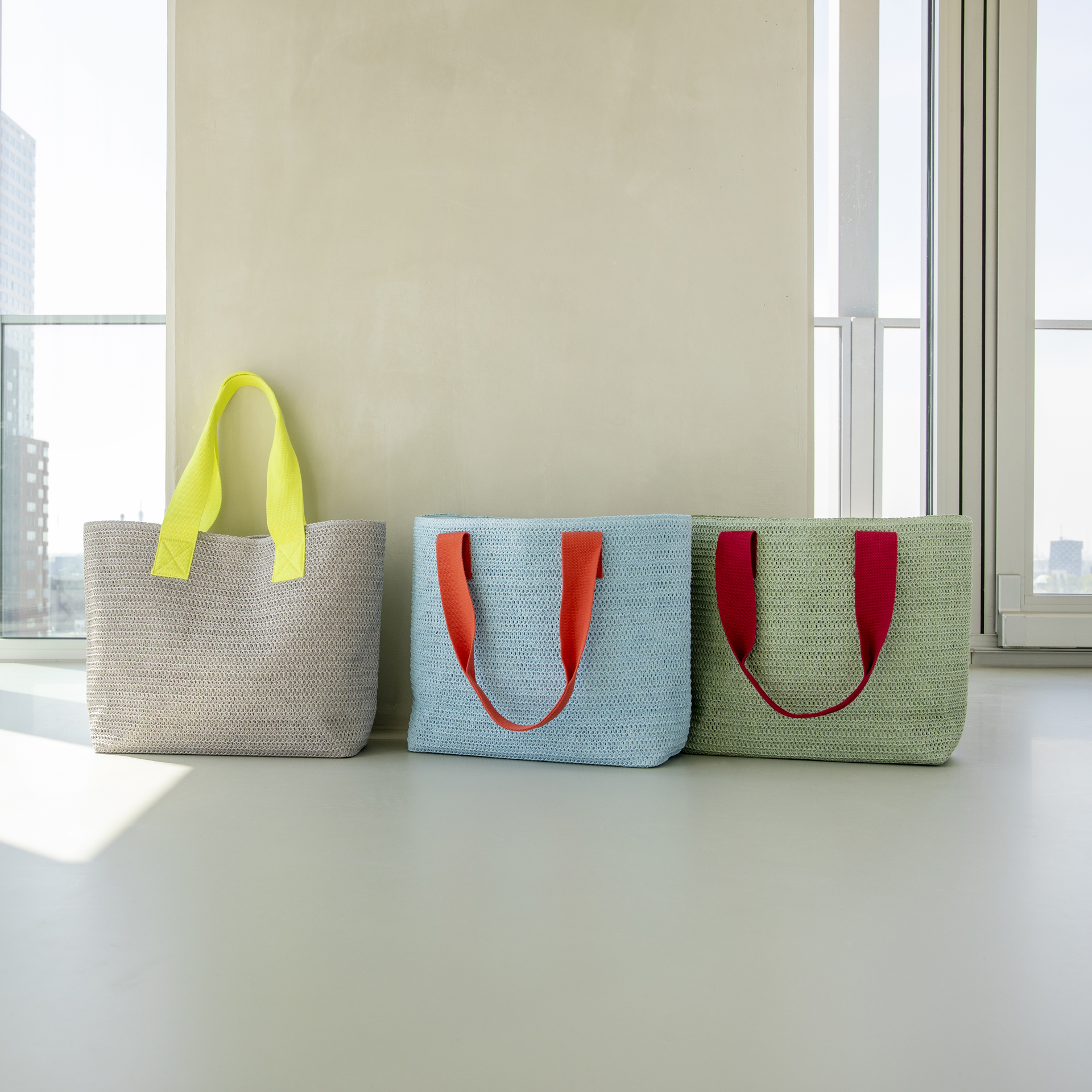 Sac Panier - Gris Clair