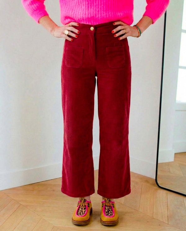 Pantalon Artemis rouge