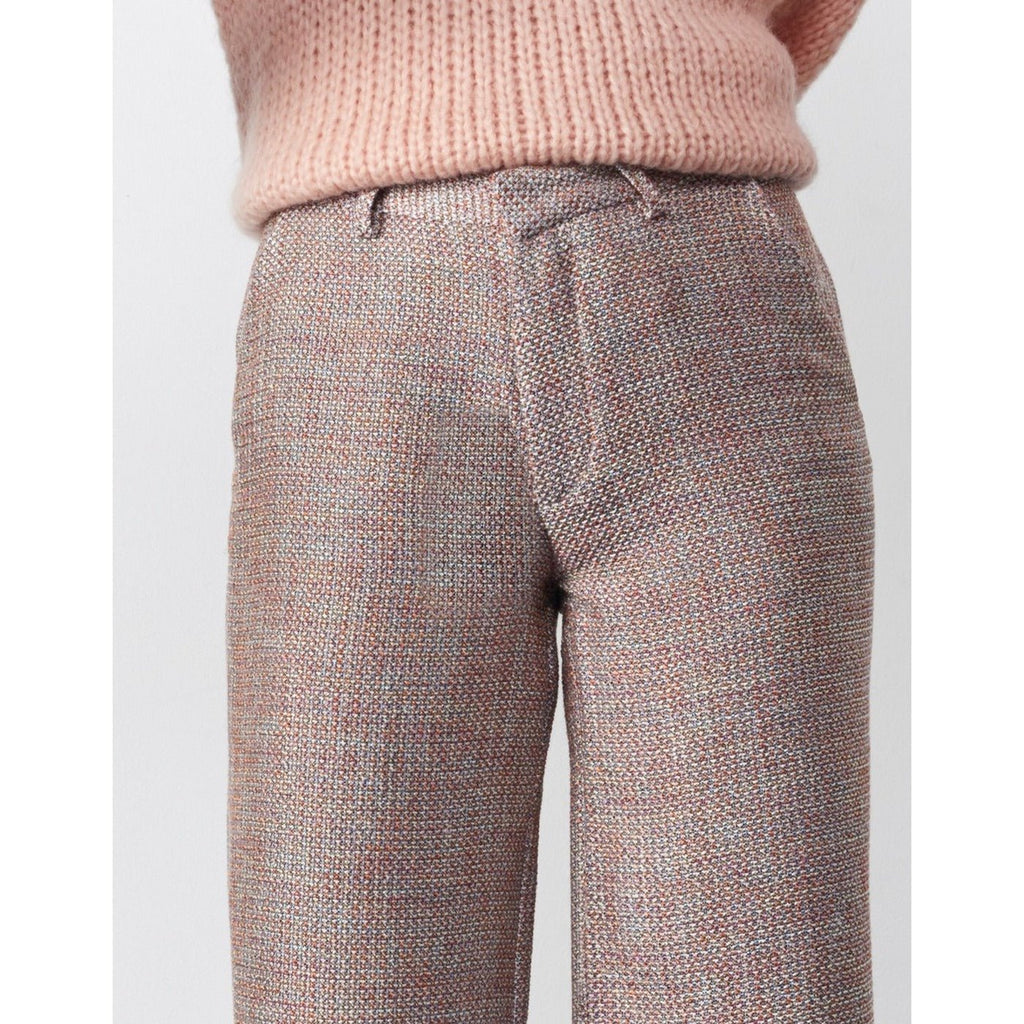 Pantalon Basic Pamelo Fancy - Pink Tweedy - Femme