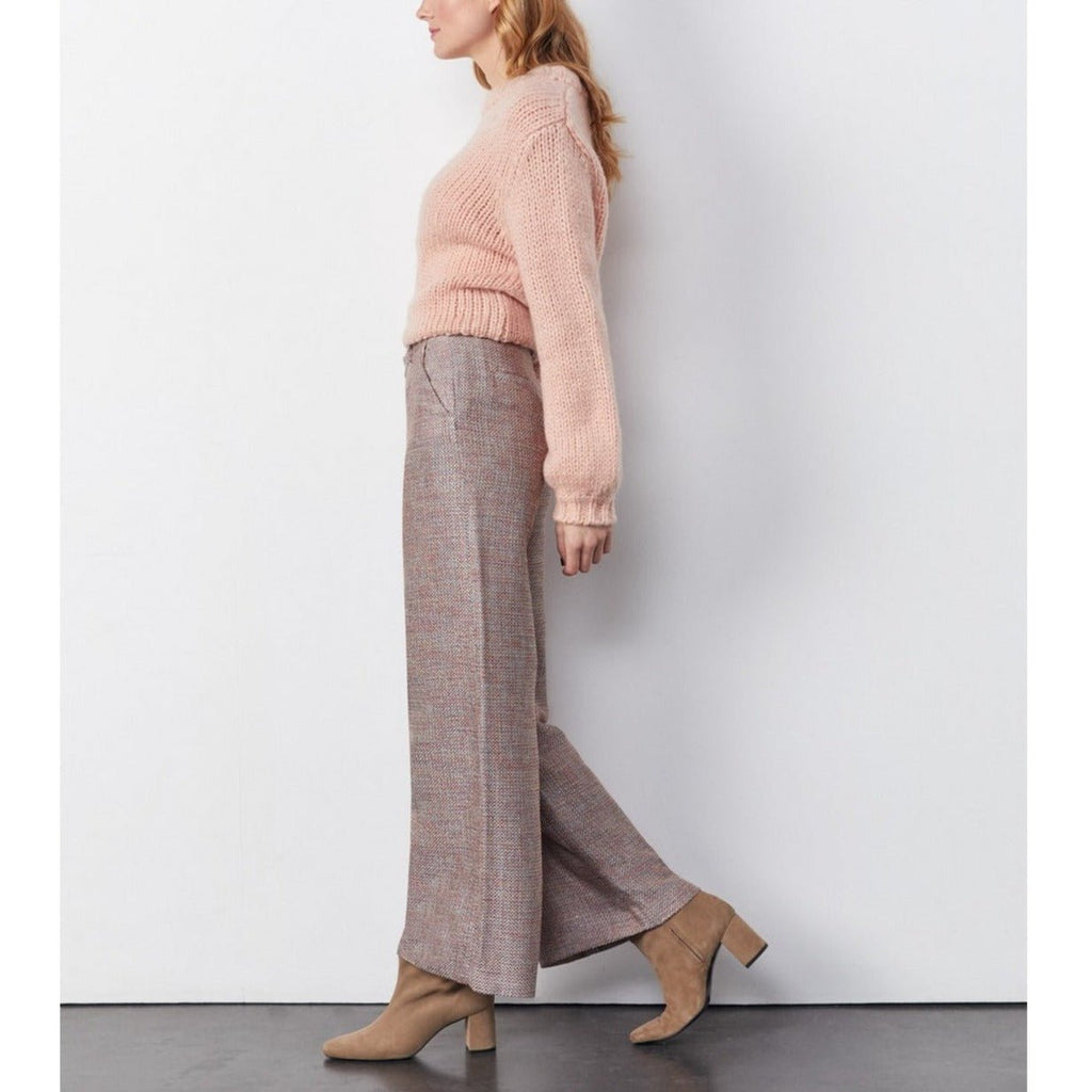 Pantalon Basic Pamelo Fancy - Pink Tweedy - Femme