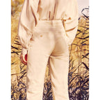 Pantalon Chino Cropped Sandy Highwaist - Light Sand - Femme