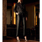 Pantalon Chino Highwaist Sandy Hig Rock - Black - Femme