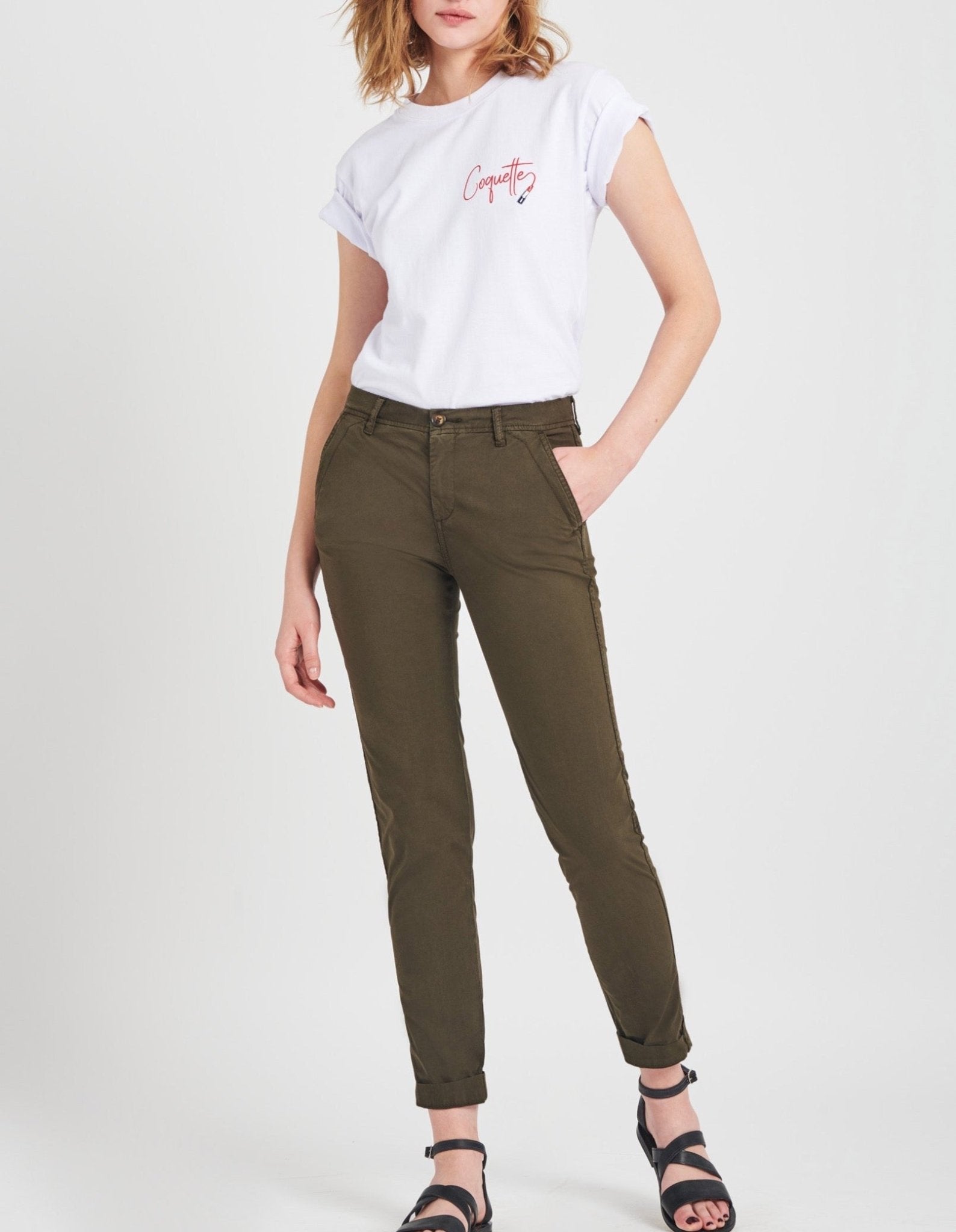 Pantalon Chino Pam19 - Femme