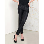 Pantalon Chino Sandy Fancy - Black Silver - Femme
