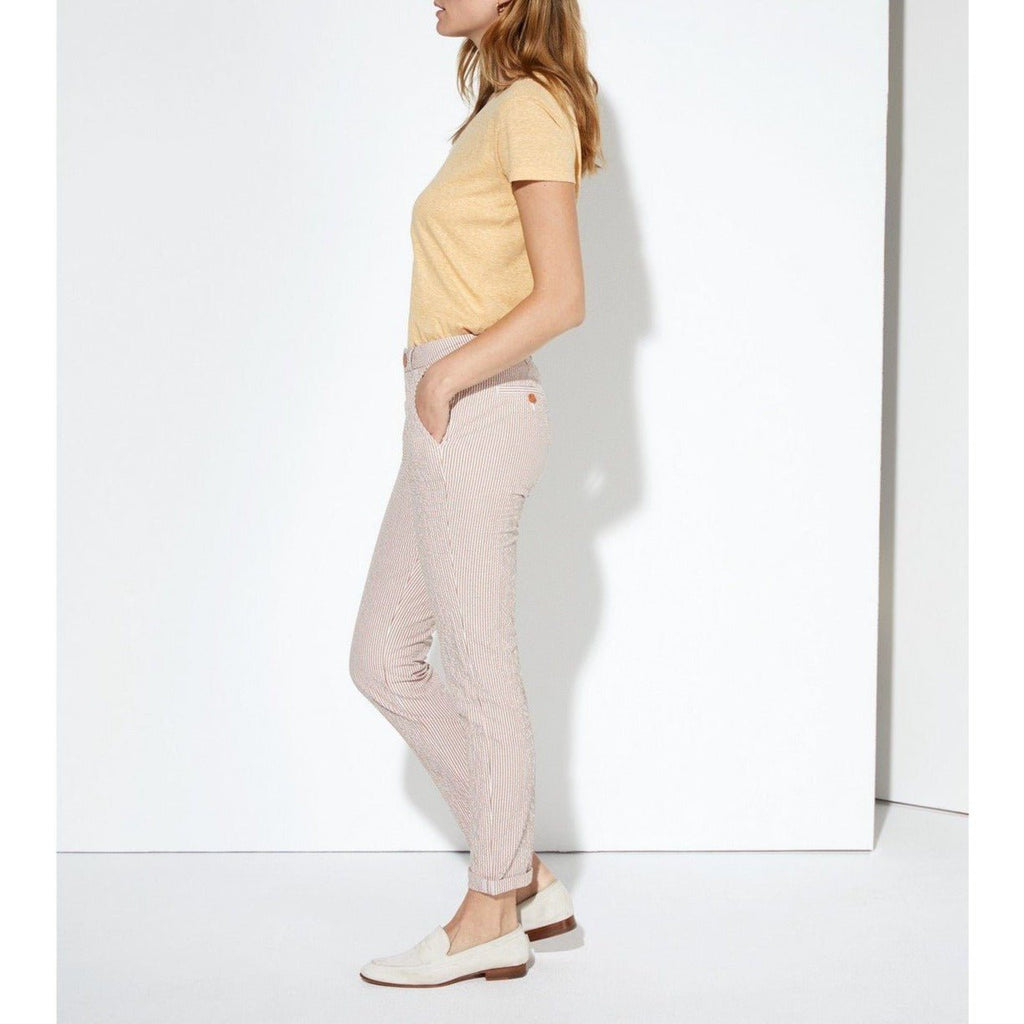 Pantalon Chino Sandy Fancy - Orange Stripes - Femme