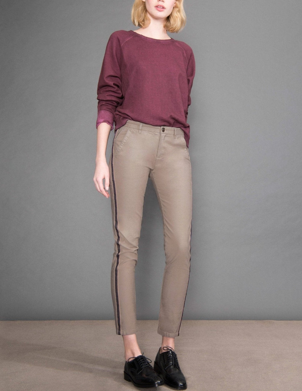 Pantalón chino Sandy Herring - Taupe