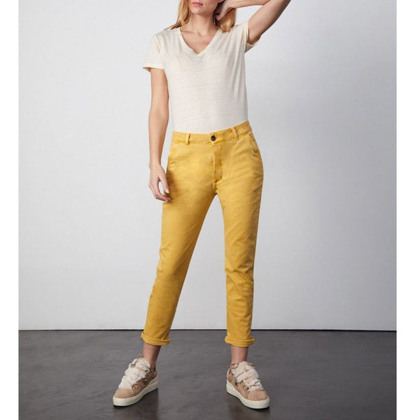 Pantalon Chino Tapered Sandy Tapered - Mustard - Femme