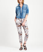 Pantalones chinos ajustados con estampado Sandy - Mujer