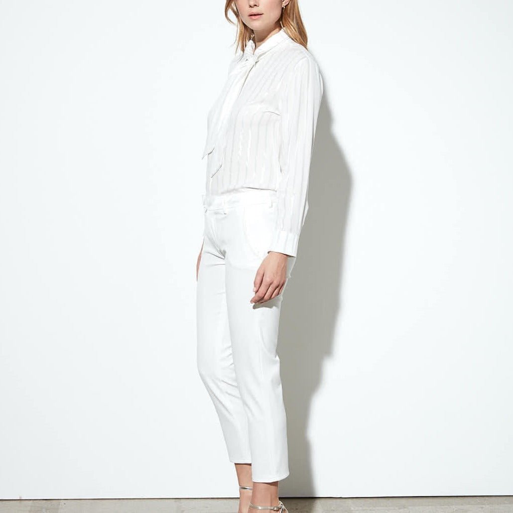 Pantalon Cigarette Leandro - White - Femme