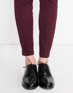 Pantalon Cigarette Lizzy Color - Bordeaux Fonce - Femme