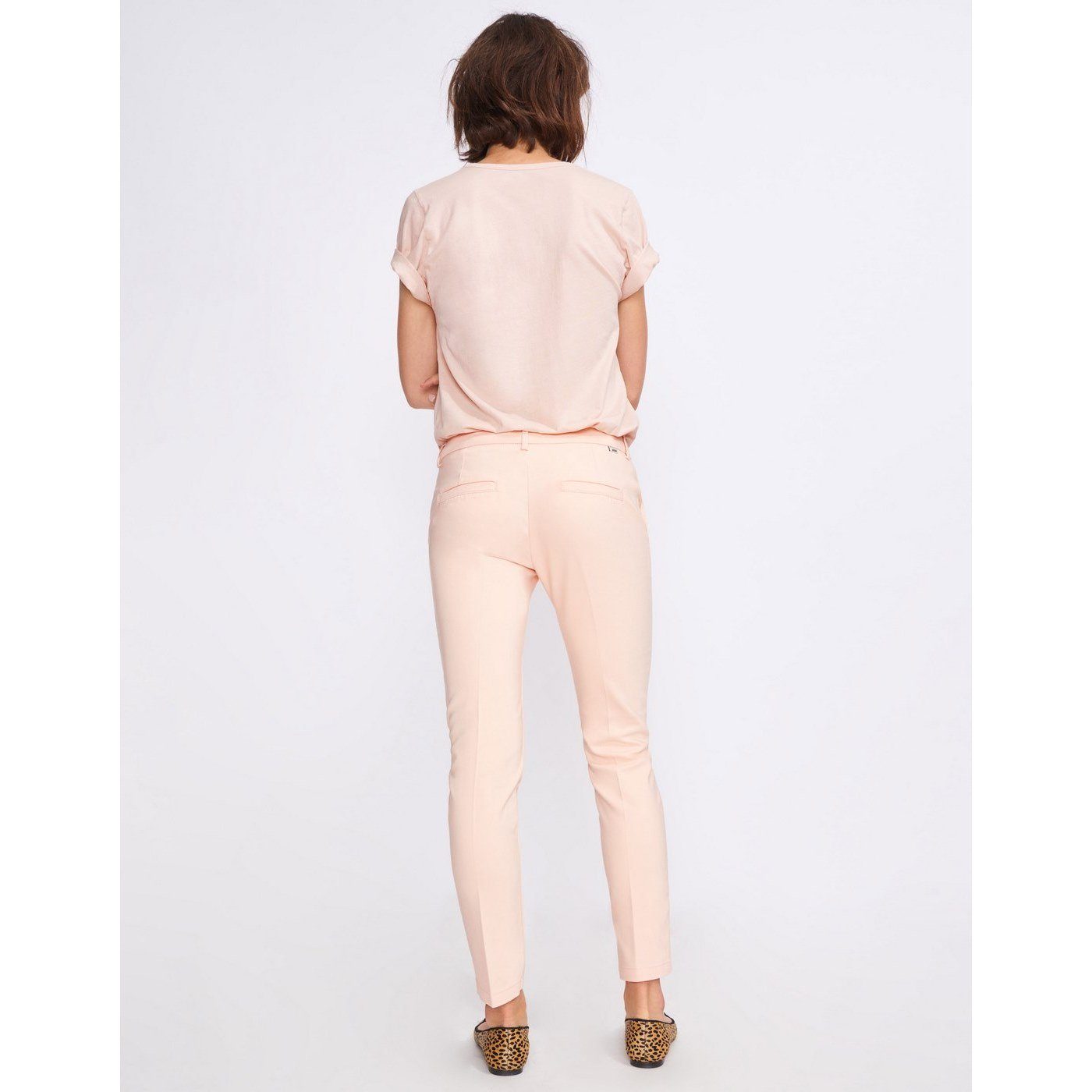 Pantalón Cigarrillo Lizzy Color - Rosa Nube