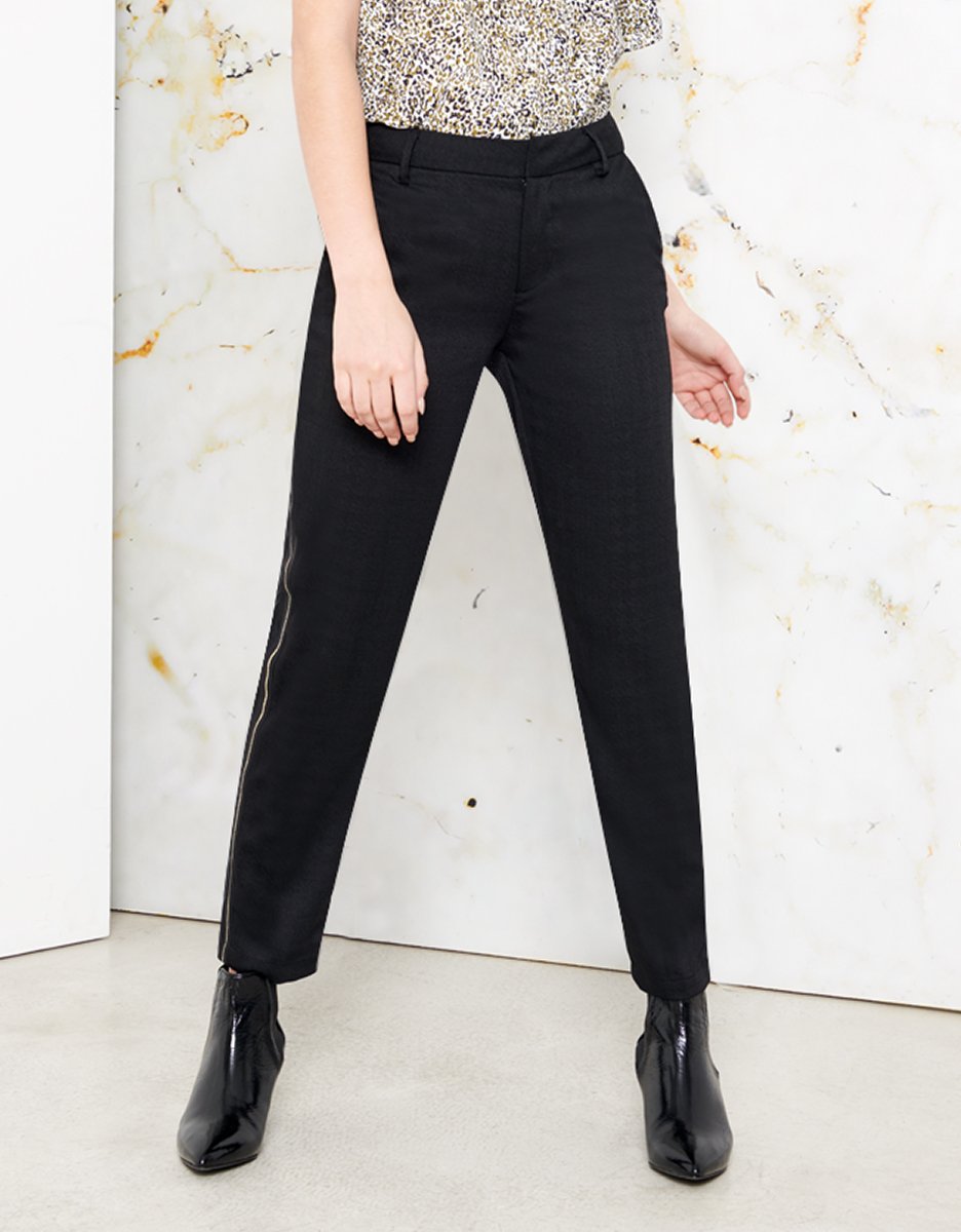 Pantalon Cigarette Lizzy Fancy - Herring Black - Femme