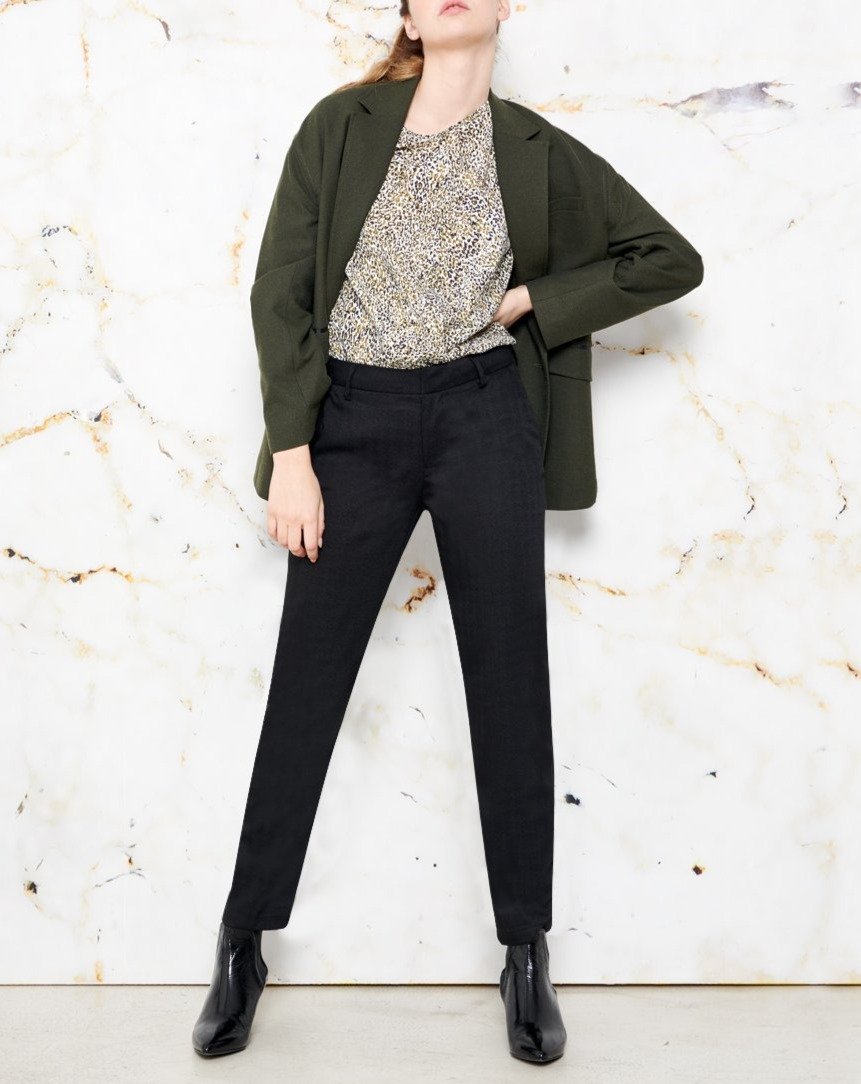 Pantalon Cigarette Lizzy Fancy - Herring Black - Femme