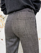 Cigarette Lizzy Fancy Pants - Silver Houndstooth - Women's