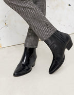 Cigarette Lizzy Fancy Pants - Silver Houndstooth - Women's