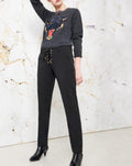 Pantalon Cigarette Louison Color - Black
