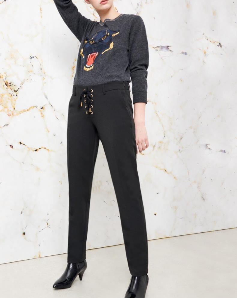 Pantalon Cigarette Louison Color - Black