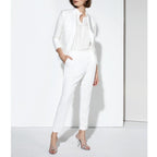 Pantalon Cigarette Luna Color - White - Femme