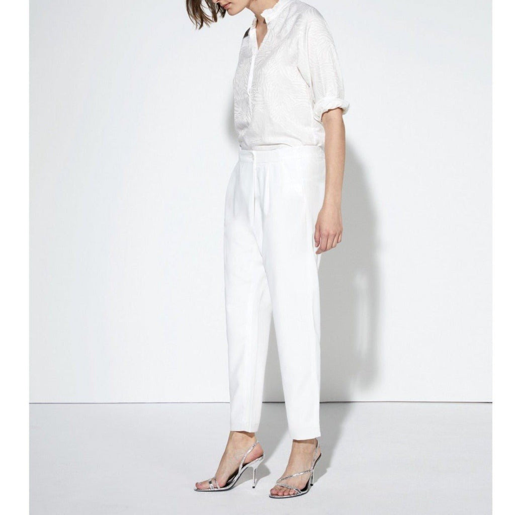 Pantalon Cigarette Luna Color - White - Femme
