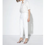 Pantalon Cigarette Luna Color - White - Femme