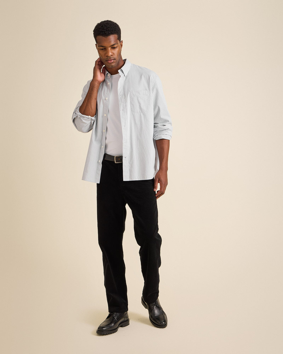 Pantaloni Dritti Uomo Nero